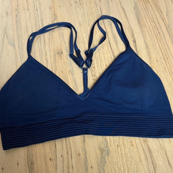 Jockey racerbakc Navy Blue Women's Bralette medium removable cups - Picture 1 of 5